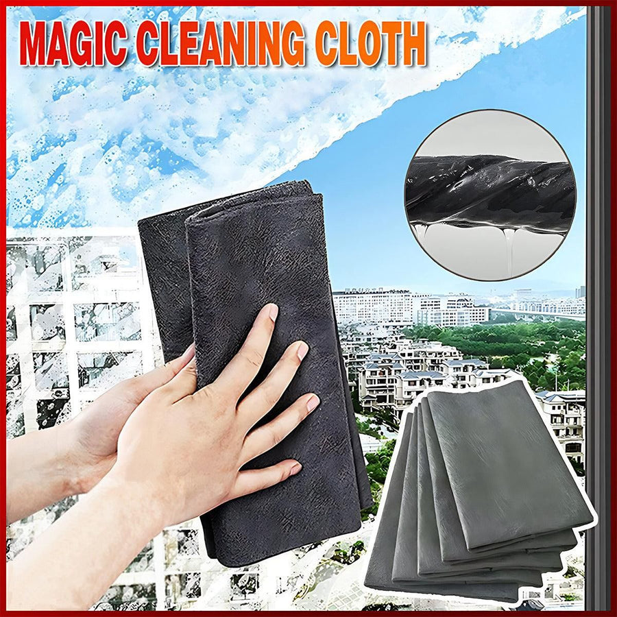 5 Size Thickened Magic Cleaning Cloth Reusable Streak Free Microfiber Rag - 50*50cm