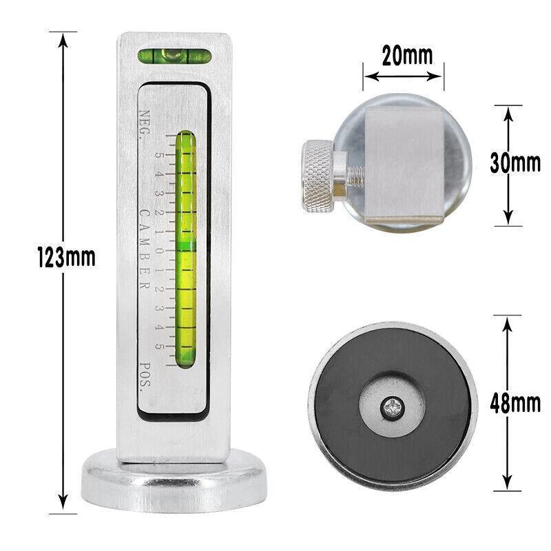 Auto Car Camber Castor Strut Wheel Alignment Adjustable Magnetic Gauge Tool