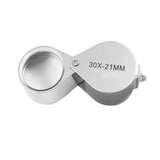 Loupe Magnifier Pocket Jewellers Eye Jewelry Magnifying Glass 30 X 21Mm Jewelers