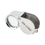 Loupe Magnifier Pocket Jewellers Eye Jewelry Magnifying Glass 30 X 21Mm Jewelers