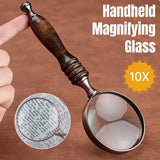 1PCS Vintage Ebony Handle Handheld Metal Magnifier Classical Nostalgic Gift Box - Extra Image