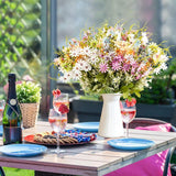 6x Artificial Small Soft Chrysanthemum Home Office Daisy Flower Party Decor DIY - Top-Down View