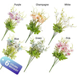 6x Artificial Small Soft Chrysanthemum Home Office Daisy Flower Party Decor DIY - 45-Degree Angle