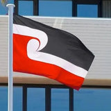 Large Maori Flag 90x150cm Tino Rangatiratanga NZ Flag Outdoor Polyester - Rear View