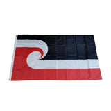 Large Maori Flag 90x150cm Tino Rangatiratanga NZ Flag Outdoor Polyester - Top-Down View