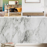 10M Marble Self-Adhesive PVC Wall Sticker Wallpaper Decor - Gravel-C - Top-Down View