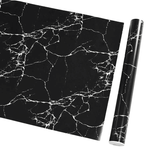 10M Marble Self-Adhesive PVC Wall Sticker Wallpaper Decor - White Marble-B - Rear View