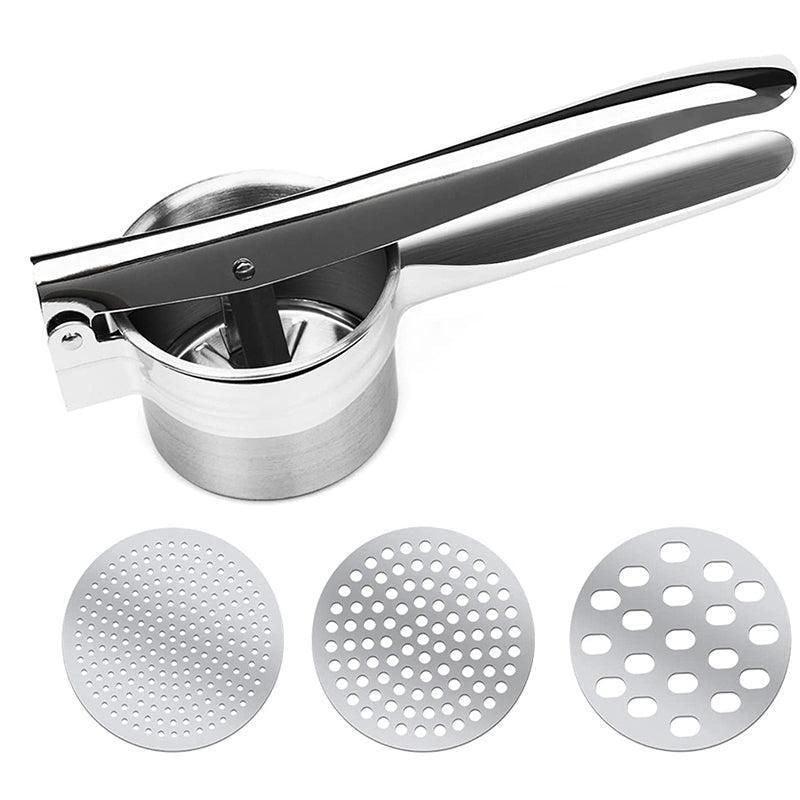 Potato Ricer Masher Fruit Press With 3 Discs Professional All Stainless Steel Au