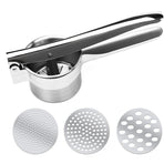 Potato Ricer Masher Fruit Press With 3 Discs Professional All Stainless Steel Au