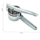 Potato Ricer Masher Fruit Press With 3 Discs Professional All Stainless Steel Au - Side View