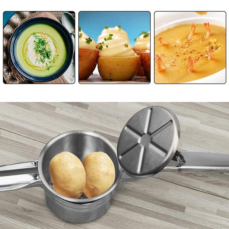 Potato Ricer Masher Fruit Press With 3 Discs Professional All Stainless Steel Au