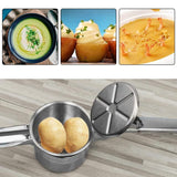 Potato Ricer Masher Fruit Press With 3 Discs Professional All Stainless Steel Au - 45-Degree Angle