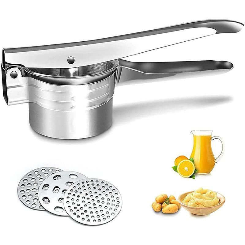 Potato Ricer Masher Fruit Press With 3 Discs Professional All Stainless Steel Au