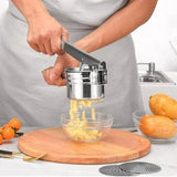 Potato Ricer Masher Fruit Press With 3 Discs Professional All Stainless Steel Au - Extra Image