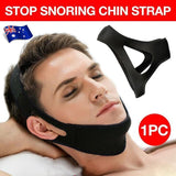 New Stop Snoring Chin Strap Anti Snore Sleep Apnea Belt Device Solutions Jaw Oz