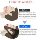 New Stop Snoring Chin Strap Anti Snore Sleep Apnea Belt Device Solutions Jaw Oz