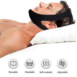 New Stop Snoring Chin Strap Anti Snore Sleep Apnea Belt Device Solutions Jaw Oz - Rear View