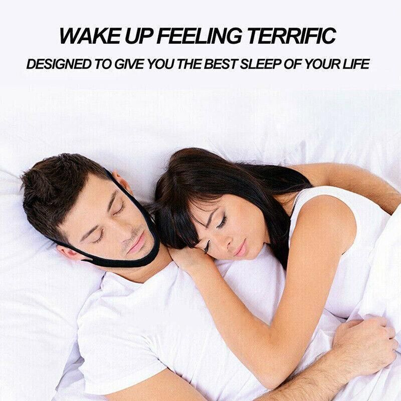 New Stop Snoring Chin Strap Anti Snore Sleep Apnea Belt Device Solutions Jaw Oz