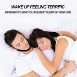New Stop Snoring Chin Strap Anti Snore Sleep Apnea Belt Device Solutions Jaw Oz - Low Angle