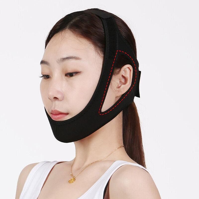 New Stop Snoring Chin Strap Anti Snore Sleep Apnea Belt Device Solutions Jaw Oz