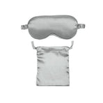 Pure Soft Silk EyeShade Blindfold Sleep Eye Mask Cover Light Shade Travel Relax - Grey