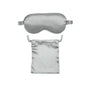 Pure Soft Silk EyeShade Blindfold Sleep Eye Mask Cover Light Shade Travel Relax - Grey