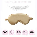 Pure Soft Silk EyeShade Blindfold Sleep Eye Mask Cover Light Shade Travel Relax - Grey