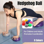 Spiky Massage Ball PVC Half Round Yoga Exercise Foot Hand Cushion - Pink