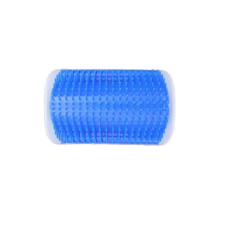 Pet Cat Self Massage Brush Comb Scratcher Wall Corner Self Groomer Grooming Toys - Blue