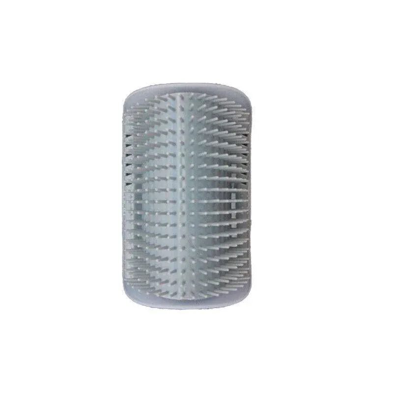 Pet Cat Self Massage Brush Comb Scratcher Wall Corner Self Groomer Grooming Toys - Grey