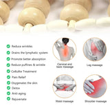 Wooden Back Massage Rope Roller for Neck Shoulder Waist and Legs - Extra Image