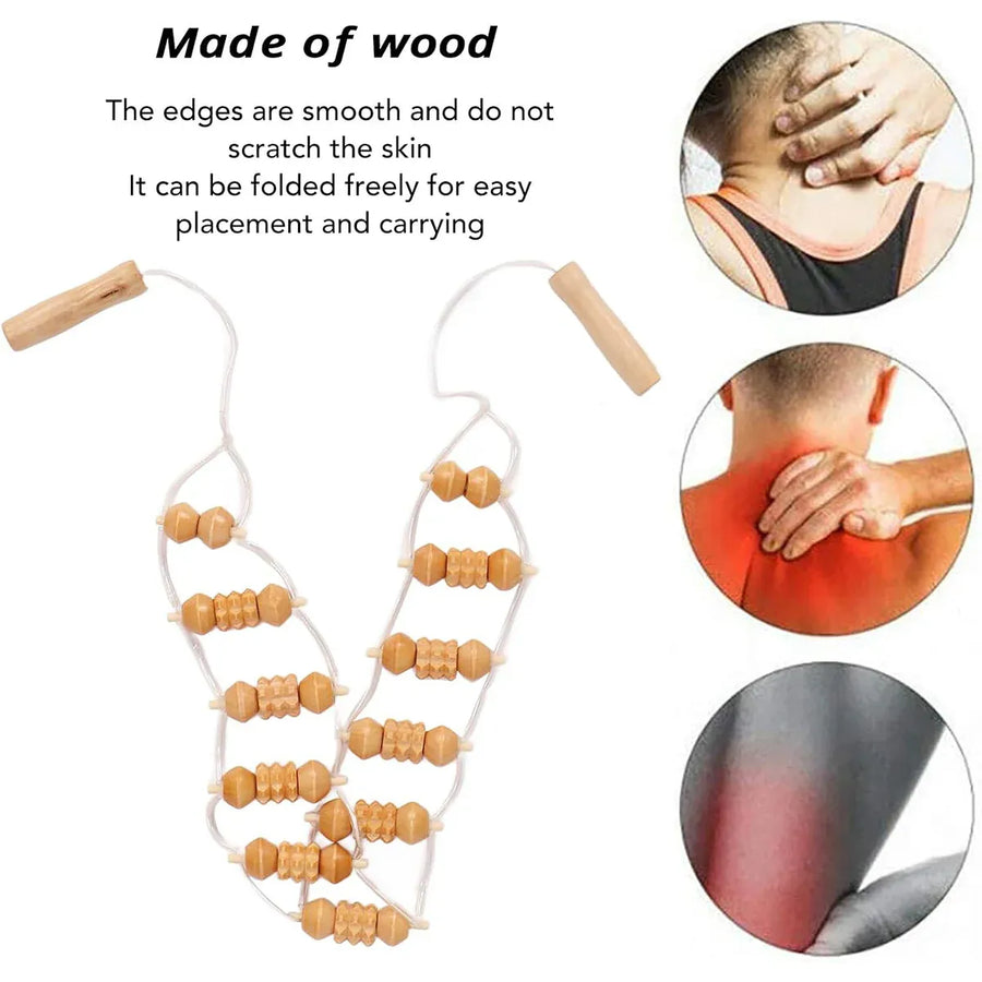6PCS Wooden Massage Tool Set for Relaxation and Body Care