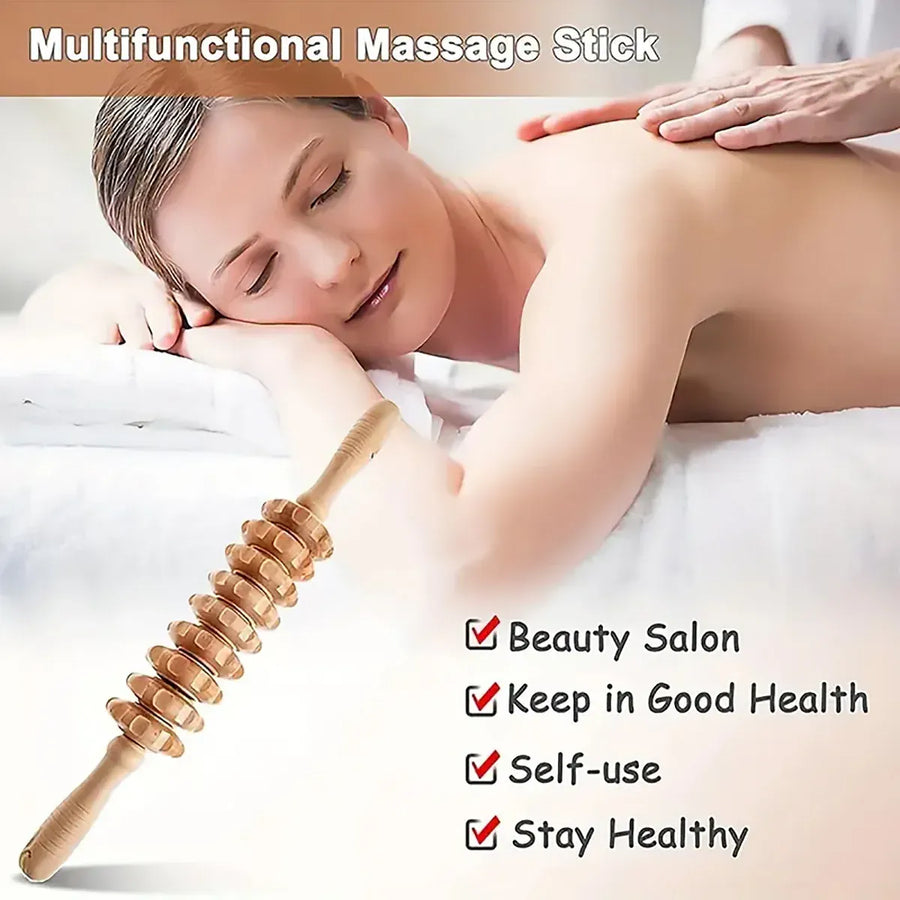 6PCS Wooden Massage Tool Set for Relaxation and Body Care