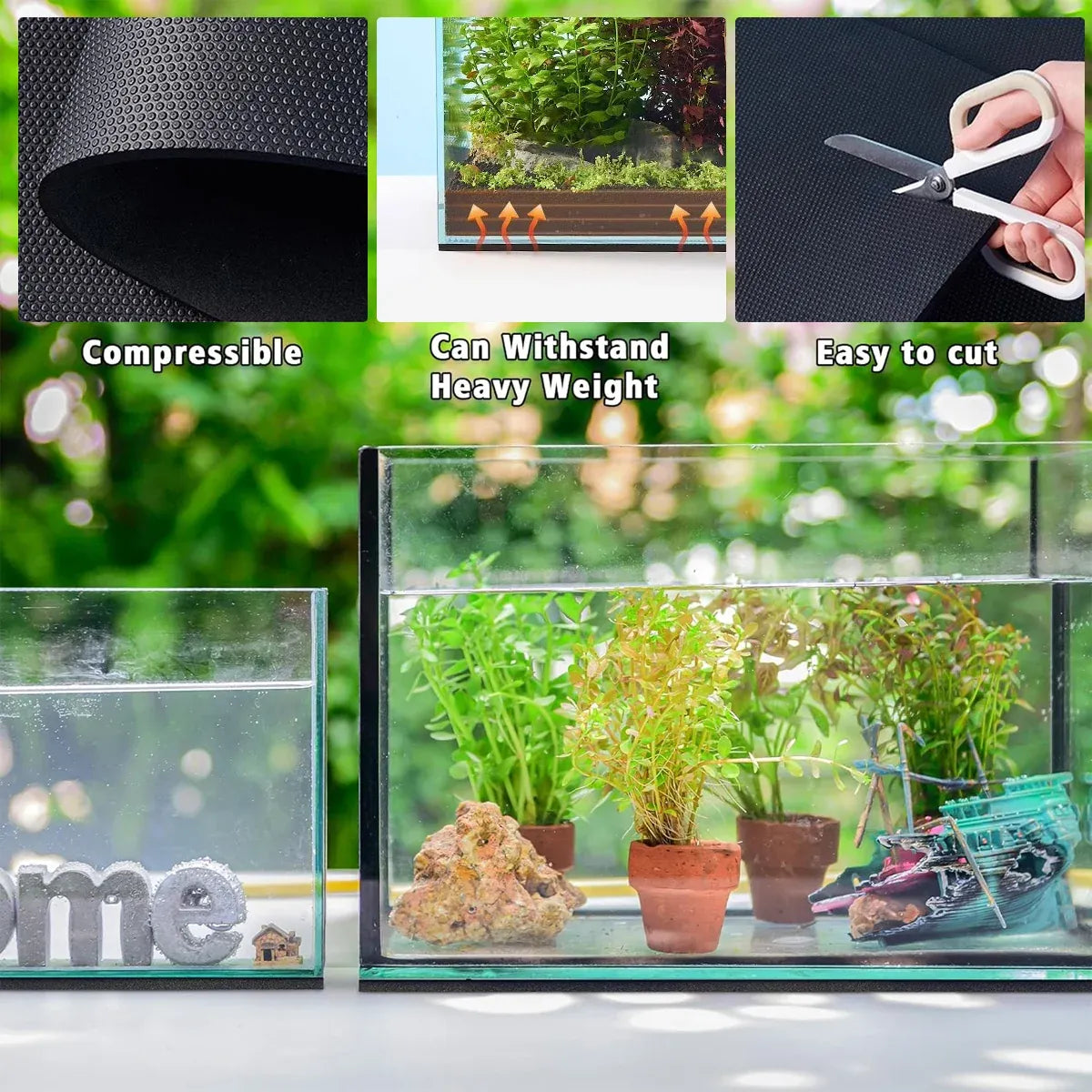 Aquarium Levelling Mat Non Slip Waterproof Thick for Fish Tank Stand