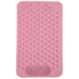 Non Slip Floor Pad Bathroom Tub Mat Bath Shower Mat with Round Massage Point - Pink