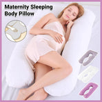 U-shaped All-Cotton Maternity Pillow Multifunctional Lumbar Side Sleep Cushion - Grey