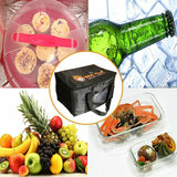 Insulated Food Delivery Bag Thermal Pizza Takeaway Cooler Storage 16L 28L 50L - 16L-28x19x20cm - 45-Degree Angle