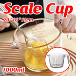 Glass Measuring Cup Large Capacity Thickened Heat Resistant Kitchen Baking Tool