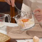 Glass Measuring Cup Large Capacity Thickened Heat Resistant Kitchen Baking Tool