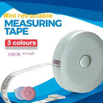 Retractable Tailor Tape Measure 150cm Soft Body Measuring Sewing Ruler - Green
