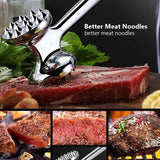 Meat Hammer Kitchen Tenderizing Beating Tool Double Sided Loose Meat Hammer - Top-Down View