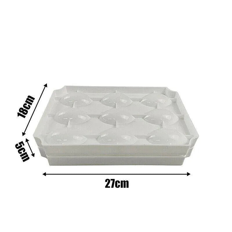 Meatball Maker Manual Meatloaf Mold Kibbeh Maker Press Minced Processor Tool - 9 Holes White