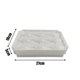 Meatball Maker Manual Meatloaf Mold Kibbeh Maker Press Minced Processor Tool - 9 Holes White - Extra Image