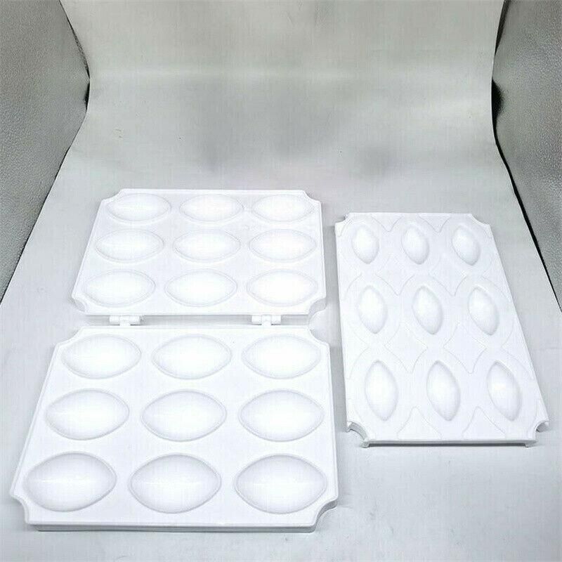 Meatball Maker Manual Meatloaf Mold Kibbeh Maker Press Minced Processor Tool - 9 Holes White
