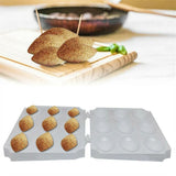 Meatball Maker Manual Meatloaf Mold Kibbeh Maker Press Minced Processor Tool - 9 Holes White - Extra Image