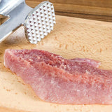Aluminium Meat Tenderizer Hammer Tool for Steak Chicken Beef 19x4.5cm - Top-Down View