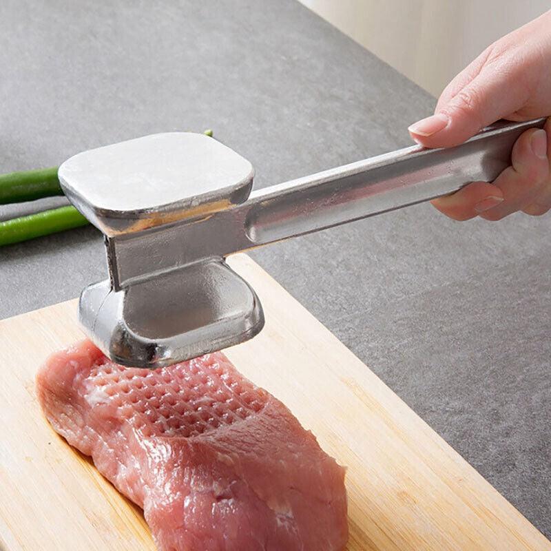 Aluminium Meat Tenderizer Hammer Tool for Steak Chicken Beef 19x4.5cm