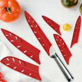 Plastic Knife Sheath Edge Guard Cover Scabbard Slicing Blade Red Protector Chef - Meat Scabbard-8in