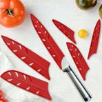 Plastic Knife Sheath Edge Guard Cover Scabbard Slicing Blade Red Protector Chef - Meat Scabbard-8in