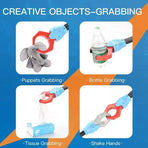 2-Piece Robot Claw Grabber Toy Set, Red and Blue